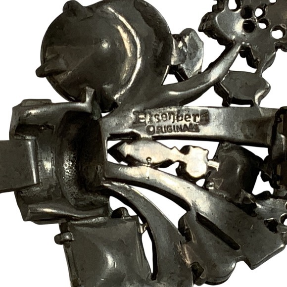 Eisenberg Original Bouquet Rhinestone Dress Clip - Picture 6 of 11